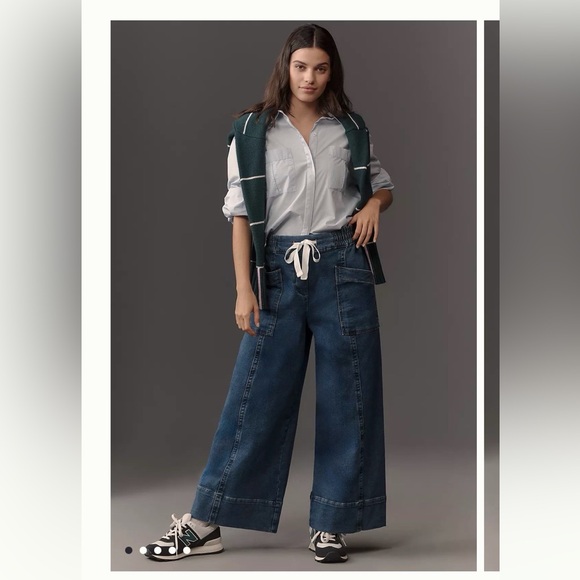 Maeve Denim - Anthropologie Maeve Tie-Waist Wide-Leg
Jeans - Small
